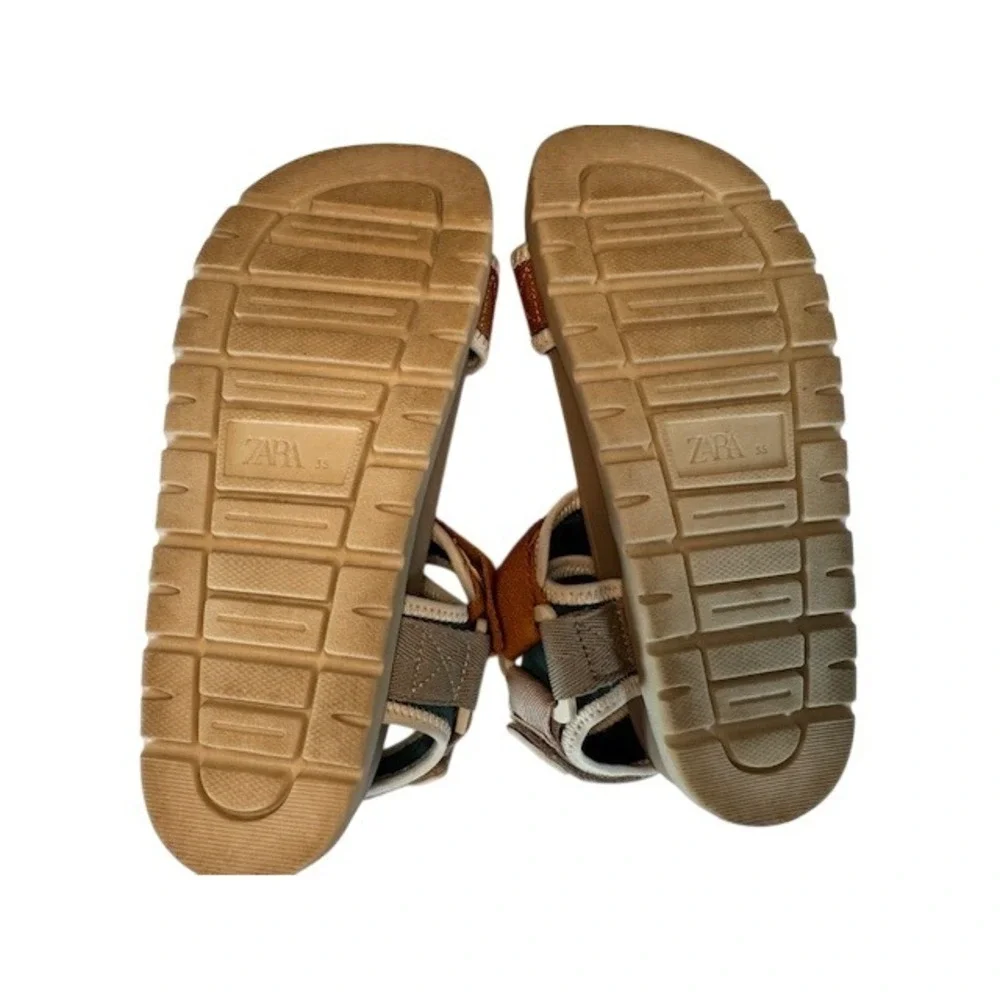 ZARA Kids Multi Color Strap Sporty Sandals‎ Size 3.5/euro 35